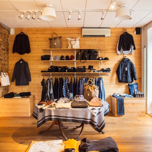 Interior of clothing store Interior of clothing store